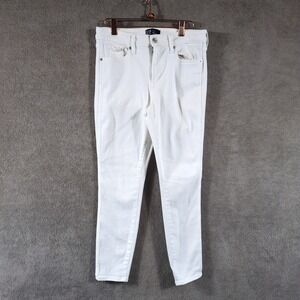 Gap Universal Legging Jeans Womens 10/30R‎ Optic White Mid Rise Skinny